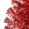 4ft. Unlit Red Artificial Tinsel Christmas Tree